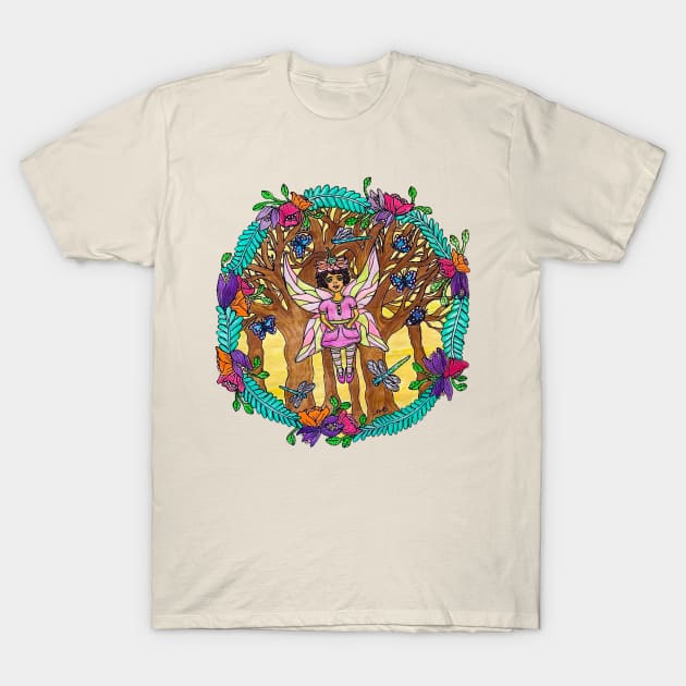 Forest Fairy T-Shirt by LuvbuzzArt